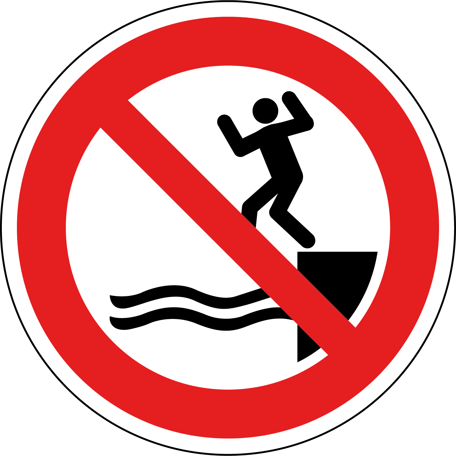 P061 - Verboden in het water te springen